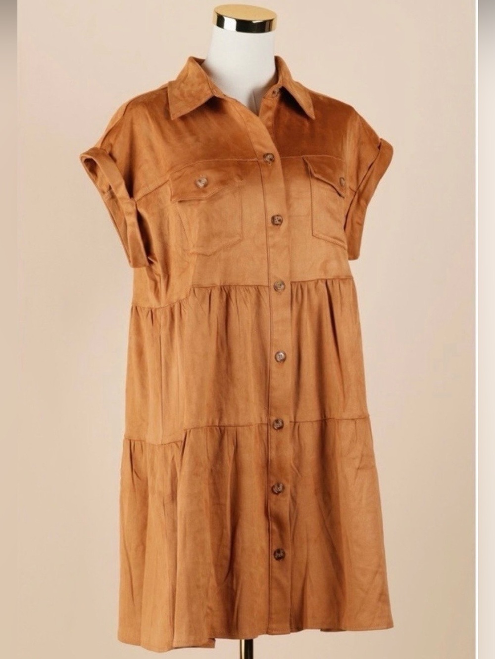 Faux Suede Dress Size Large